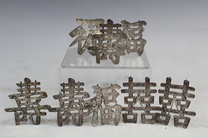 Group of Chinese Silver Card Holders