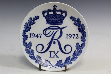 1947-1972 Royal Copenhagen Memorial Plate, Frederik IX.
