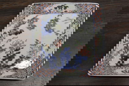Japanese Square Porcelain Dish