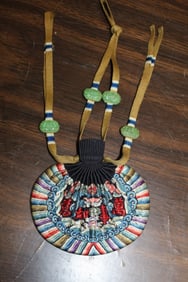 Chinese Imperial Silk Embroidery Hebao Pouch