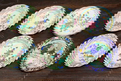 Six Chinese Enamel Dishes