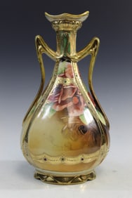 Hand Painted Nippon Vase