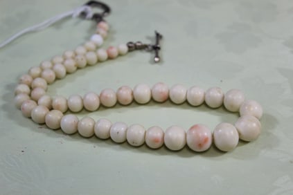 White Coral Beads Necklace