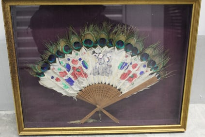Chinese Export Feather Fan