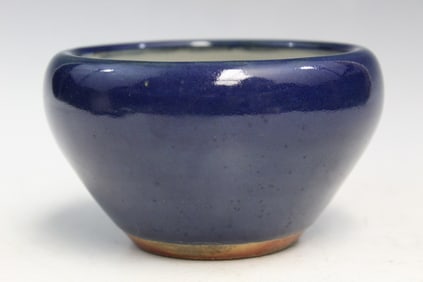 Chinese Blue Glazed Porcelain Bowl