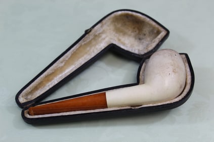 Old Smoking Pipe in Box