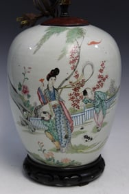 Chinese Porcelain Jar Lamp