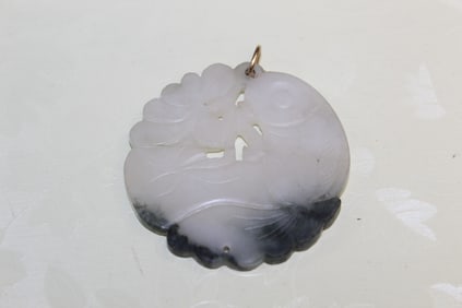 Chinese Carved Jade Fish Pendant