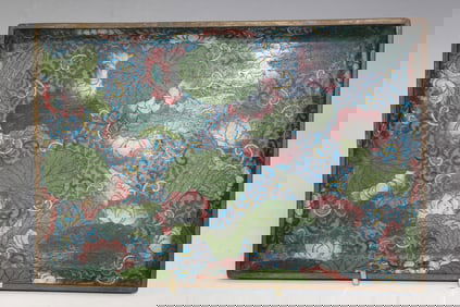 Chinese Cloisonne Tea Tray