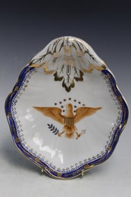 Armorial Style Porcelain Dish