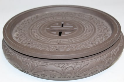 Chinese Yixing Pottery Tea Tray
