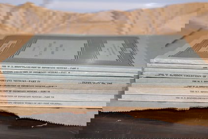 Eight Volumes of Sotheby and Co. Auction Catalogues The M. T. Hindson Collection of Important