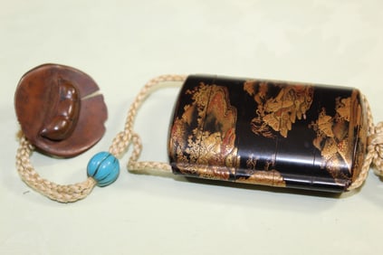 Japanese Gold Lacquered Inro Box