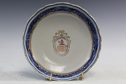 Chinese Export Armorial Porcelain Dish