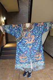 Chinese Imperial Sik Embroidery Dragon Robe
