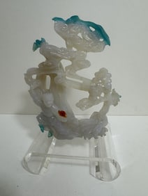 Chinese carved agate sculpture