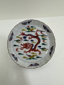 Chinese dragon plate
