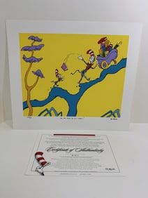 Dr. Seuss, "Oh, the stuff you will Learn" limited edition serigraph