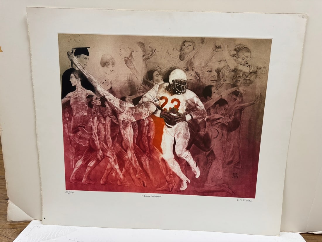 G. H. Rothe "Endeavors" Signed Limited edition etching: G. H. Rothe "Endeavors" Signed Limited edition etching' 35" x 30.25"