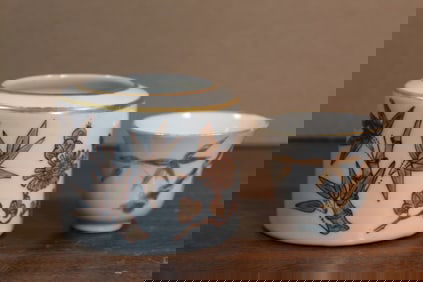 Chinese Porcelain Cup and Warmer