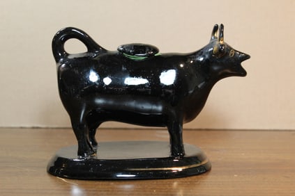 English Jackfield Earthen Ware Cow Creamer