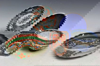 Group of Asian Porcelain Bowls and Dishes