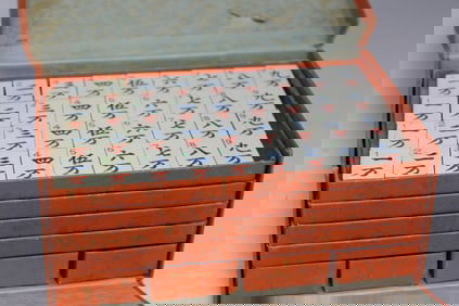 Chinese Mahjong Set.