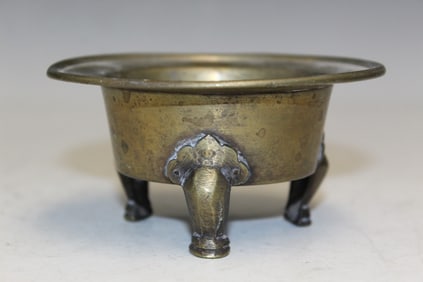 Asian Brass Incense Burner