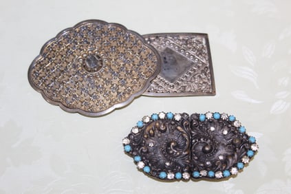 Two Vintage Belt Buckles