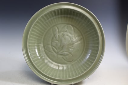 Chinese Longquan Celadon Charger