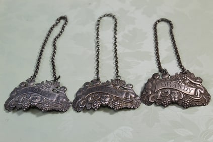 Three Old Silver Whiskey Necklaces
