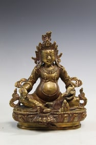 Tibetan Brass Buddha Statue
