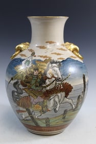 Japanese Kutani Porcelain Vase