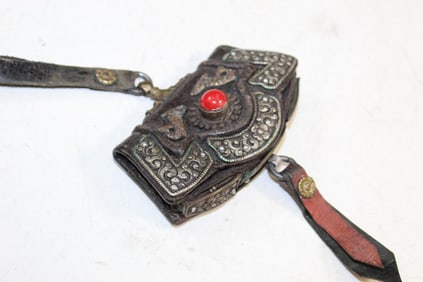 Tibetan Leather Flint Pouch
