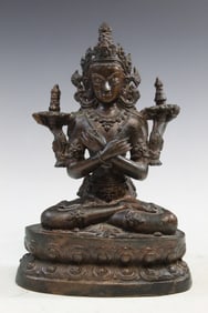 Tibetan Bronze Buddha Statue