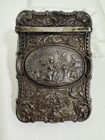 Victorian Era silver card case
