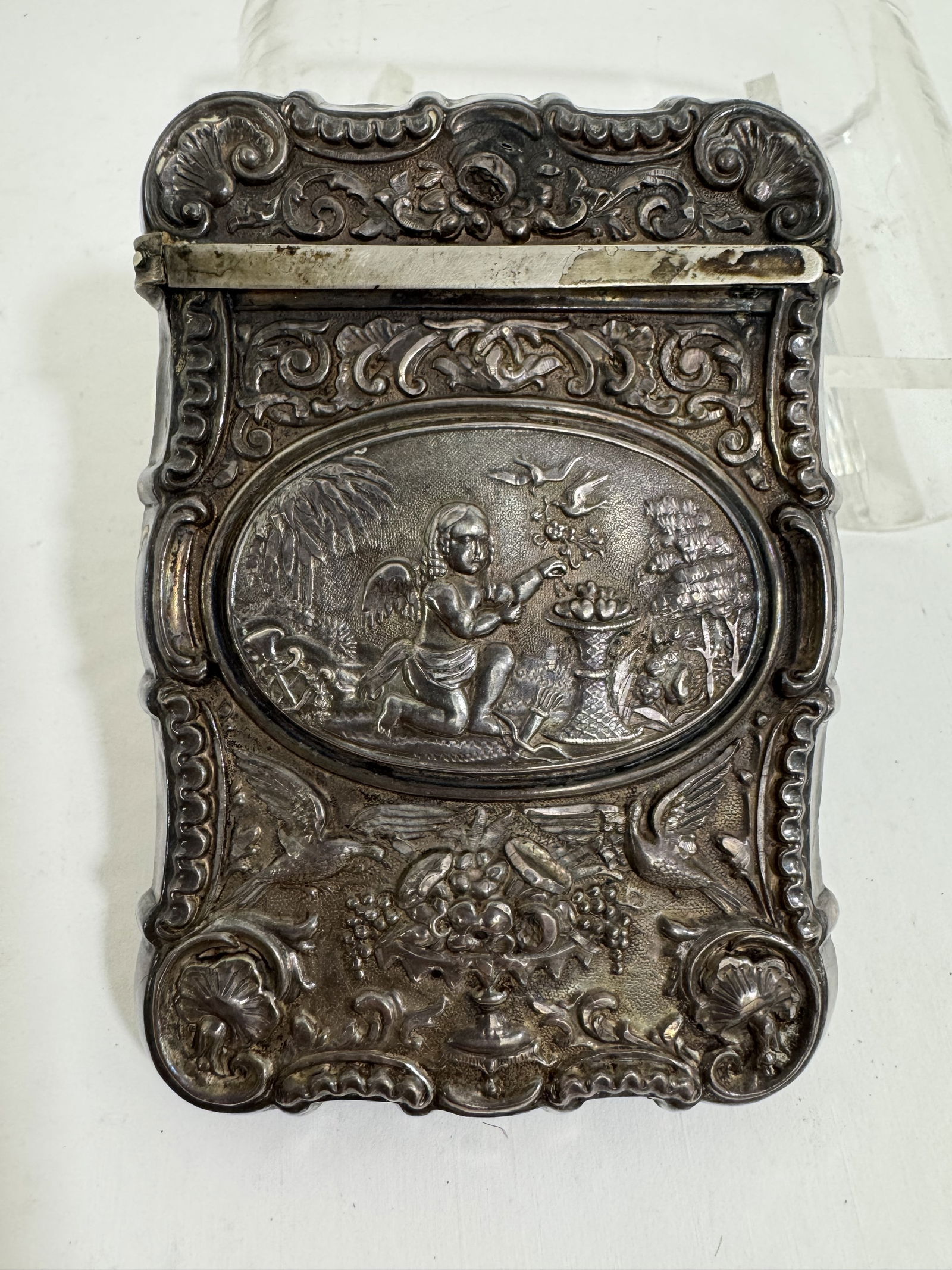 Victorian Era silver card case (1 of 3)