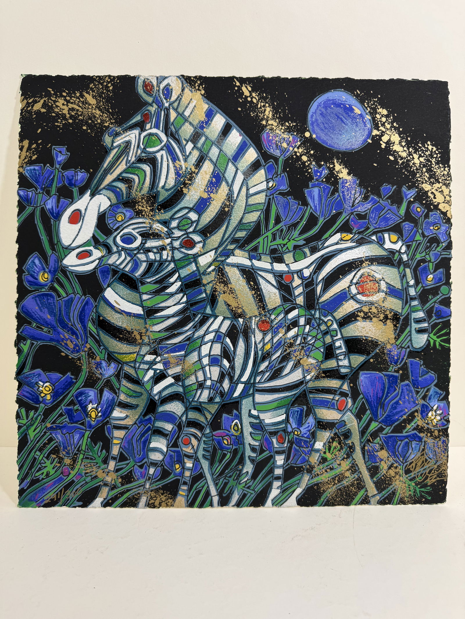 Tiefeng Jiang, "Caress" signed limited edition serigraph (1 of 2)