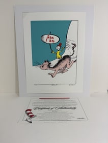 Dr. Seuss, "Would You? Could You? In A Car" limited edition serigraph