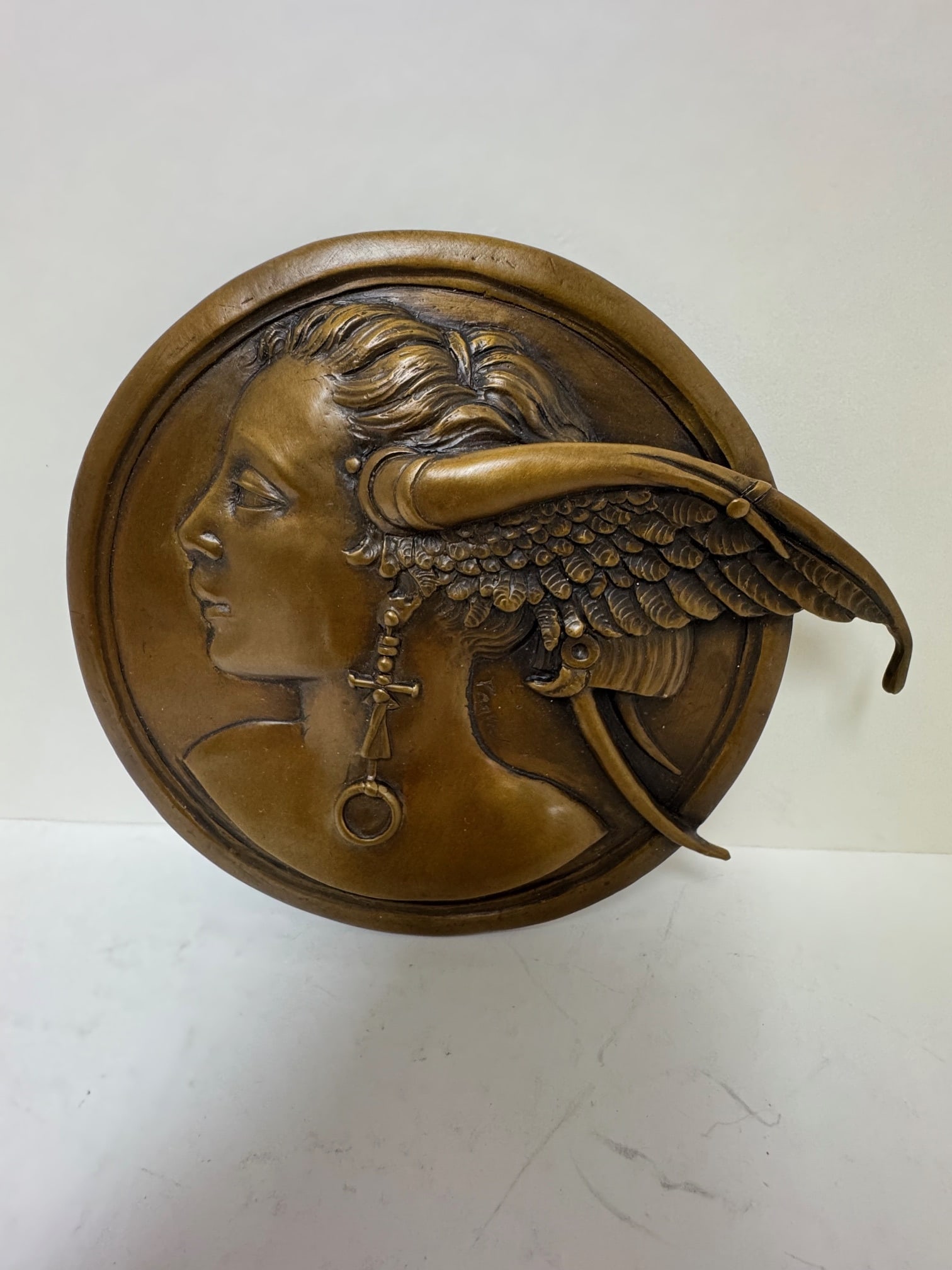 RARE Michael Parkes bronze sculpture bas relief (1 of 3)