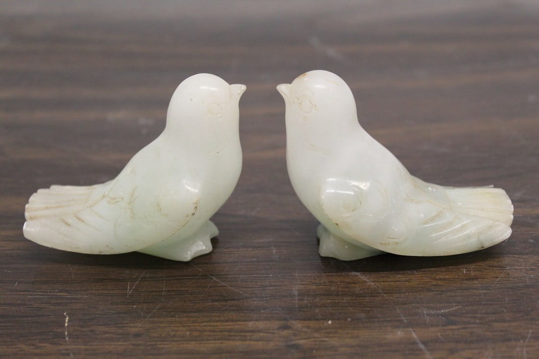 Two Carved Stone Birds. (1 of 8)