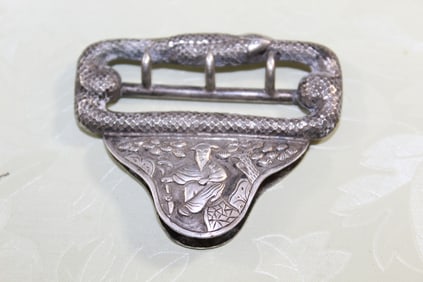 Chinese Silver Belt Buckle