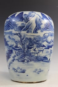 Chinese Blue and White Porcelain Jar