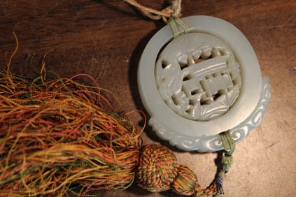 Chinese Carved Jade Toggle