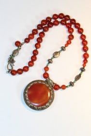 Carnelian necklace with Pendant