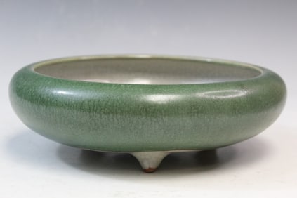 Chinese Green Glazed Porcelain Brush Washer
