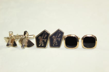 Three Pairs of Cufflinks
