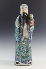 Chinese Famille Rose Porcelain Figure