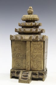 Indian Brass Traveling Shrine