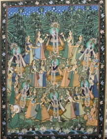 Large Indian Painting on Cloth